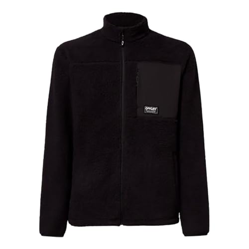 Oakley Men's Mountain Fire Sherpa Sweatshirt Small Blackout - Warm Fleece Layer