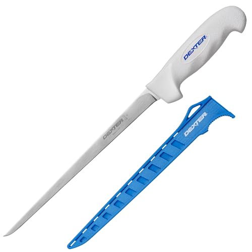 Dexter Outdoors 9-Inch Flexible Fillet Knife with Edge Guard - High-Carbon Stainless Steel, Non-Slip Handle
