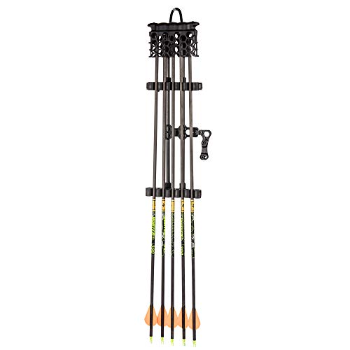 Trophy Ridge Hex Light Archery Arrow Quiver with LED Illumination - Black
