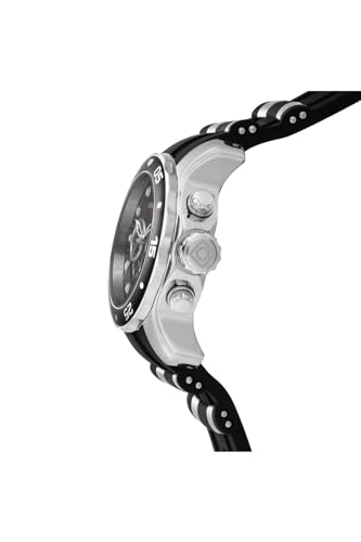 Invicta Men's Pro Diver 48mm Stainless Steel Quartz Watch with Blue Dial and Black Polyurethane Strap