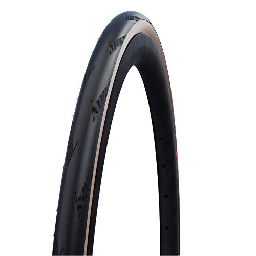 Tubeless Road Bike Tire with Transparent Sidewall 700x34C - High-Performance Schwalbe Pro One TLE