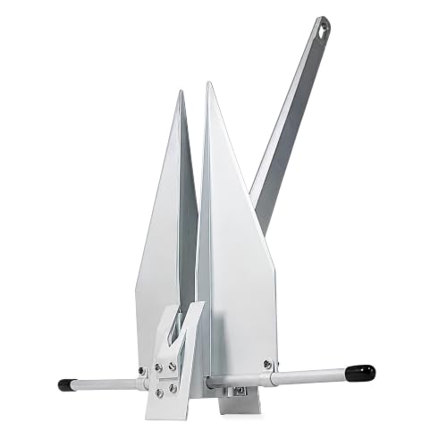 MarineNow Aluminum Fluke Boat Anchor EX-4 16-27' - Lightweight, Corrosion-Resistant, 4 lbs