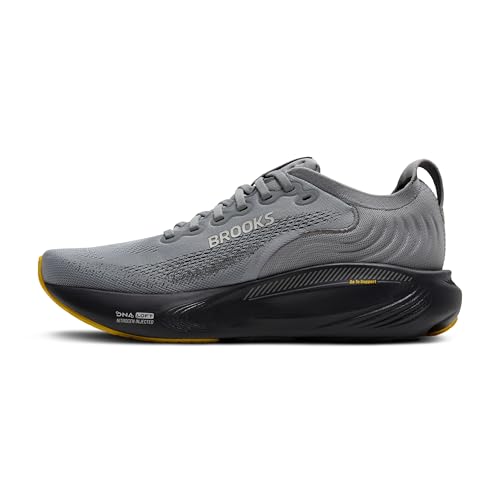 Brooks Men's Adrenaline GTS 25 Running Shoes - Primer Grey/Ebony/Jasmin, Size 11
