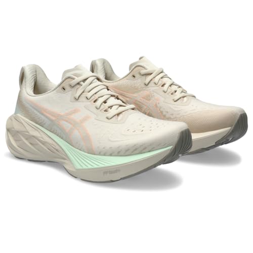 ASICS Women's NOVABLAST 4 Running Shoes Oatmeal Moonrock Size 10