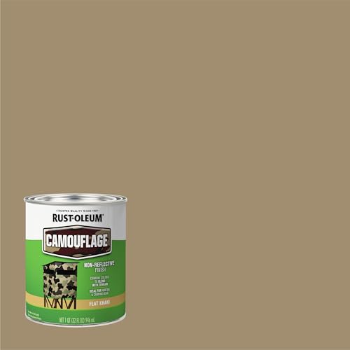 Rust-Oleum Camouflage Flat Khaki Paint - 2 Pack, 32 Fl Oz Each