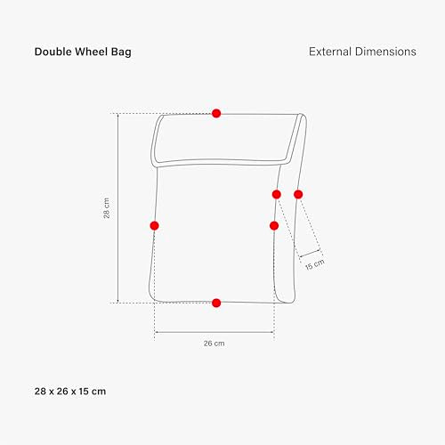 Bike Wheel Transport Bag - SciCon Porta 2 Wheels 73x82x3cm/26-Inch