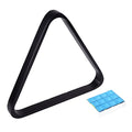Solid Wood Pool Ball Rack Triangle with Black Finish - 2-1/4 Inch Billiard Ball Holder for Table