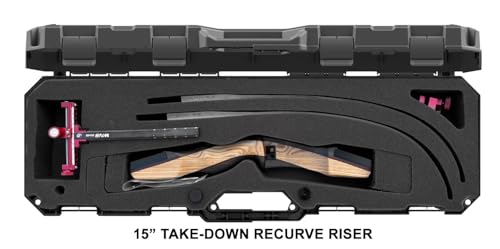 MTM BC34TD Takedown Recurve Bow Hard Case Lockable & Airline Approved, Holds 16 Arrows, Made in USA