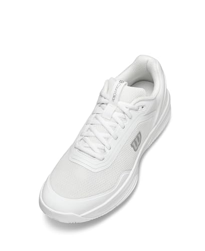 Wilson CourtGlide Women's Tennis Shoes - Multi-Color, Sizes 8, White/White/Silver