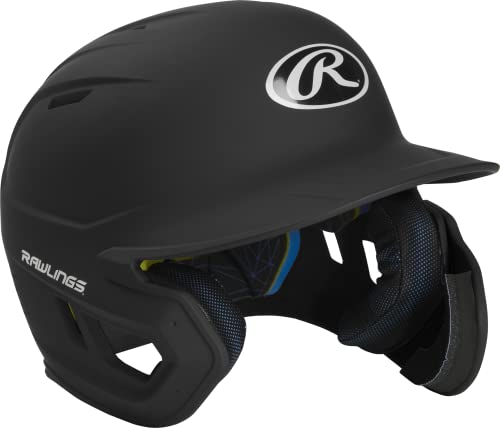 Rawlings MACH Adjust Baseball Batting Helmet SR Right Hand Black Matte 6 7/8 - 7 5/8