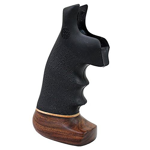 Black Rubber Round to Square Butt Grip for S&W N Frame - One Size