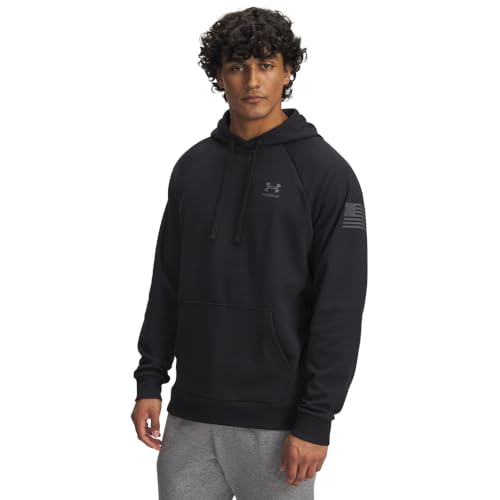 Under Armour Men's Freedom Flag Hoodie - Large Black