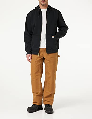 Carhartt Men's Marquette Full-Zip Sweatshirt Large Black - Warm Workwear