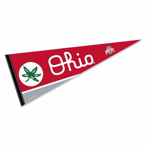 Ohio State Buckeyes Pennant Banner Flag - College Team Decor, 12x30 Inches
