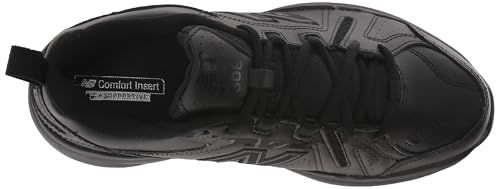 New Balance Women's 608 V5 Cross Trainer Shoes - Size 6.5 Wide Black/Black