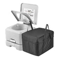VEVOR Portable Camping Toilet with 3.2 Gal Waste & Flush Tanks, Pressurized Flush, Level Indicator