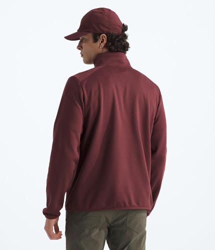The North Face Men's Lightweight Fleece 1/4 Zip Jacket - Medium Sumac