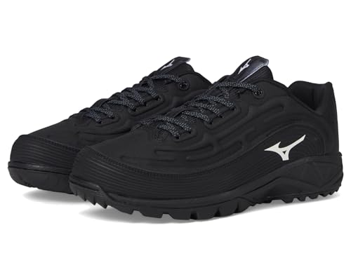Mizuno Ambition 3 Low BB Baseball Shoes - 12.5 Black Unisex Adult