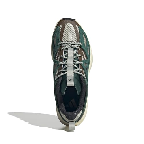 Adidas Men's Kantai Trail Shoes 10.5 Putty Grey/Black/Green Lightweight Outdoor Sneakers
