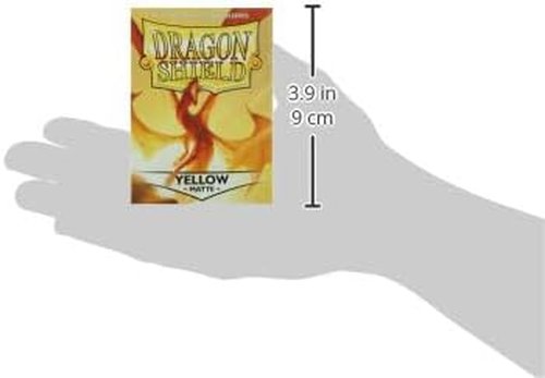Dragon Shield | Matte Card Sleeves | 100 Count - Smooth & Durable TCG Protection | Yellow