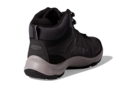 KEEN Terradora Flex Mid Waterproof Hiking Boots - 7.5 Black & Steel Grey