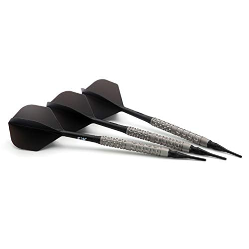 CUESOUL Super Grip-DZ1 20g Soft Tip Tungsten Darts - Frosted Finish, 3-Pack