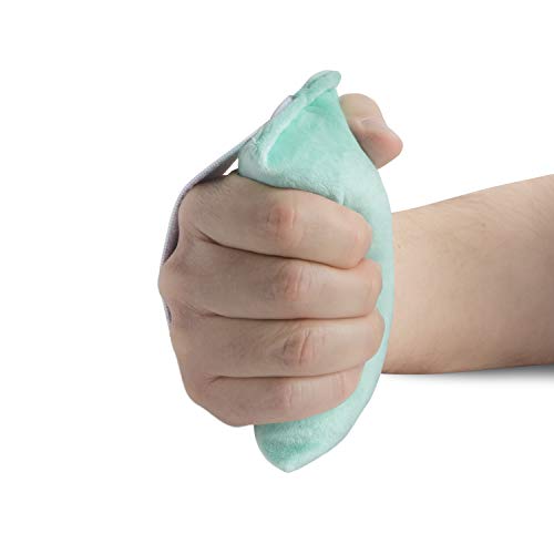 Hand Contracture Cushion 5x2.5 Inch - Palm Support for Stroke Recovery, Latex-Free, Washable, Elastic Strap - 1 Pack