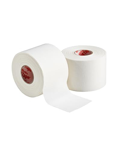 Mueller MTape Athletic Tape 32 Pack - White Hospital-Grade Cotton Support