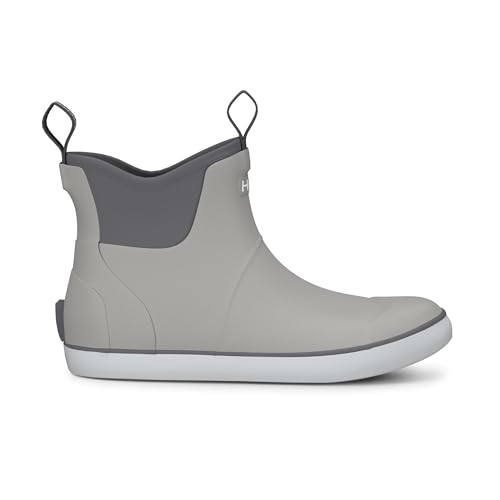 HUK Men's Rogue Wave Fishing & Deck Boots - Solid Grey, 11