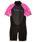 Youth Wetsuit with Back Zip - 2mm Neoprene for Surfing & Water Sports - Black/Berry, Size 8