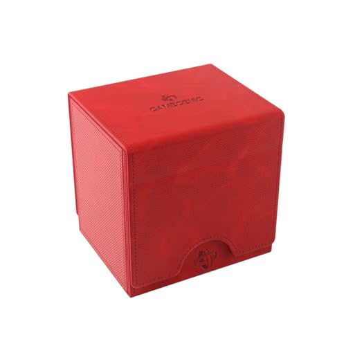Gamegenic Sidekick Pro 100+ XL Convertible Deck Box with Secure Card Display - Red
