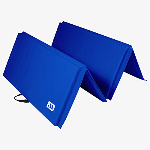We Sell Mats Foldable Exercise Mat 2-Inch Thick 4x8 Feet - Blue