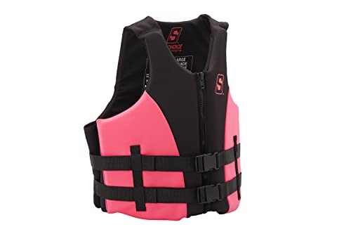 Seachoice Evoprene Multi-Sport Life Jacket Pink/Black 3XL USCG Level 70 Child to Adult