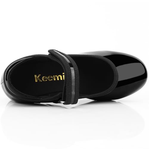 Kids Tap Shoes for Girls & Boys 2.5 Big Kid Black Velcro Dance Shoes - Keemi