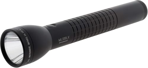 MagLite ML300LX 3-Cell D LED Flashlight Black - Adjustable Beam & Water-Resistant