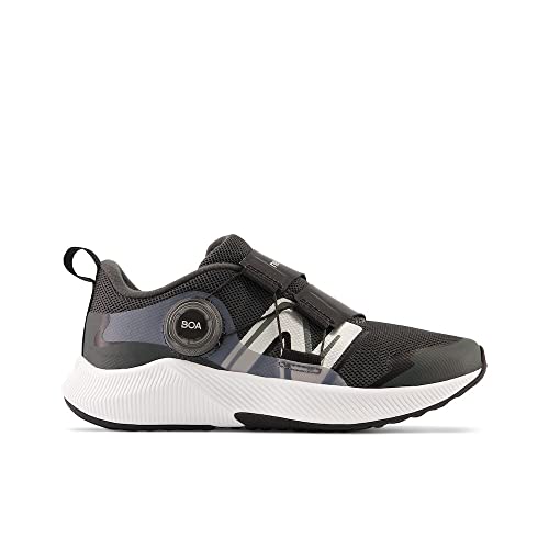 New Balance Kids' DynaSoft Reveal V4 Boa Running Shoe - Big Kid Blacktop Silver