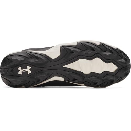 Kids Softball Cleats - Lightweight Support & Traction, Black/White 12 Little Kid