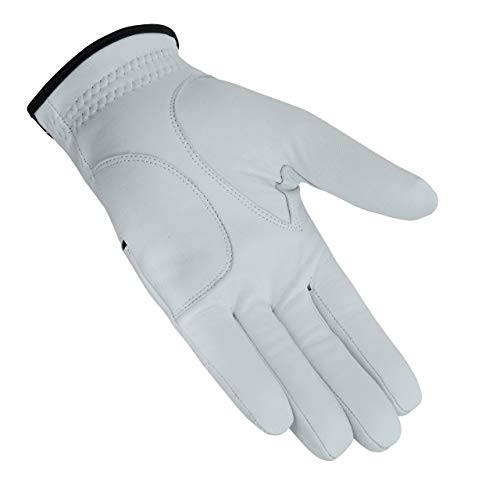 Men's Cabretta Leather Golf Gloves 3 Pack - Medium, Left Hand, Breathable All Weather Fit