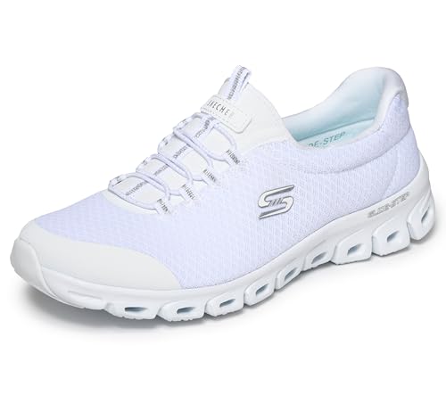 Skechers Women's Resilience Sneakers - White Silver 6.5