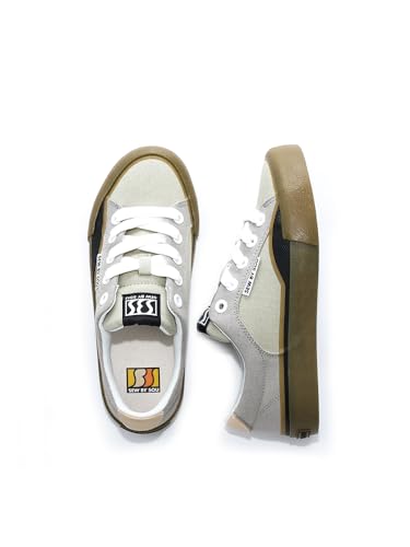 Men Women Low Top Skate Shoes Casual Sneakers 6.5 Beige - Skateboarding