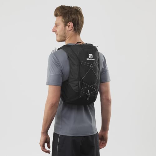 Black Salomon Unisex Agile 12 Hydration & Storage Vest with 2 500ml Flasks