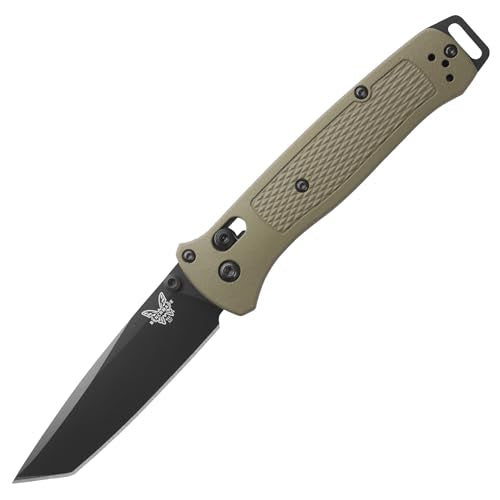 Benchmade Bailout Tactical Knife - S30V Steel Blade, Green Handle, Plain Edge
