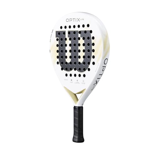 Wilson Optix V2 Lite White Lightweight Padel Racket for Beginners
