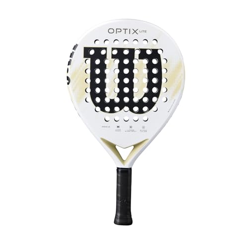Wilson Optix V2 Lite White Lightweight Padel Racket for Beginners
