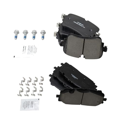 TRQ Ceramic Brake Pad Set Front & Rear BFA82176 for Audi 2019-2021