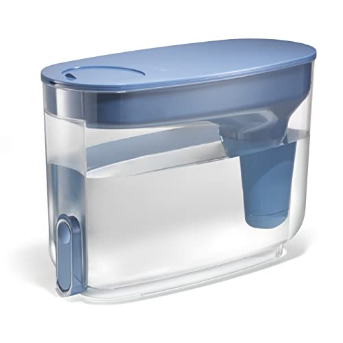 LifeStraw Home BPA-Free Water Filter Dispenser Stormy Blue 18-Cup
