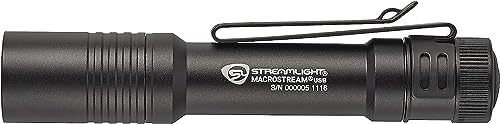 Streamlight MacroStream 500-Lumen Rechargeable LED Flashlight, Compact & Waterproof