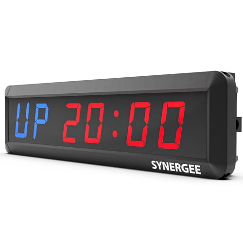 Synergee 16.5-Inch Programmable Wall Timer - Interval & Workout Clock