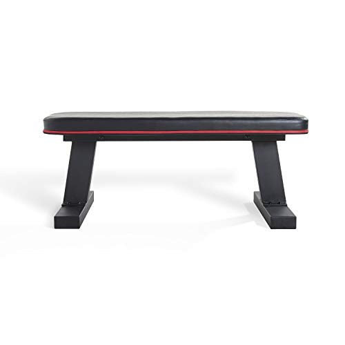 CAP Flat Utility Bench - Heavy-Duty Exercise Bench with 600 lbs Capacity, Black