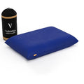 Vaverto Blue Camping Pillow - Travel Memory Foam Neck Support